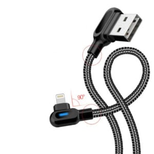 USB Type A to Lightning Cable with Led – 25cm