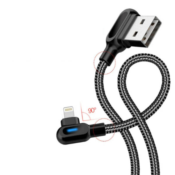 USB Type A to Lightning Cable with Led - 25cm