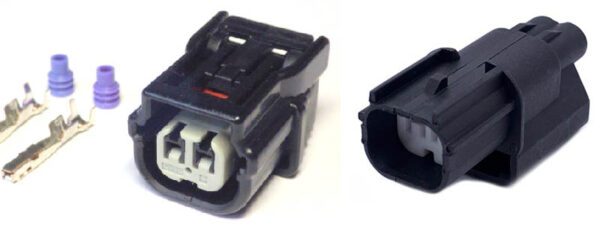 2 Pin HV 040 Sealed Connector - 'Top Rib'