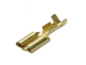 Tanged 250” Brass 2 sq mm Female Brass Receptacle