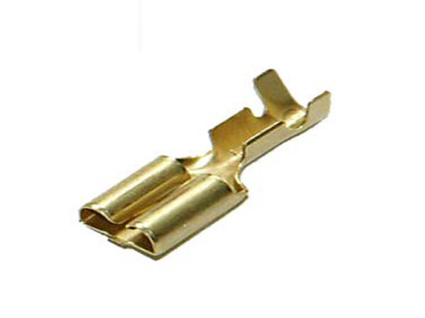 Tanged 250” Brass 2 sq mm Female Brass Receptacle