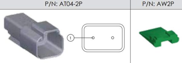 2 Pin Amphenol AT - Sealed Connector 'Deutsch' - Image 4