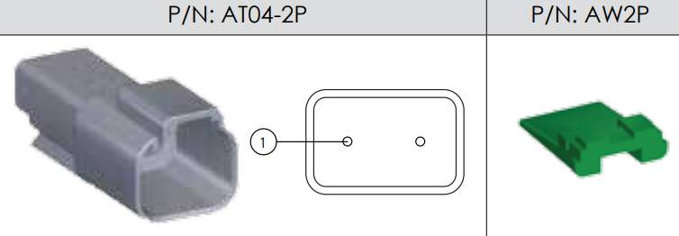 2 Pin Amphenol AT - Sealed Connector 'Deutsch' - Image 4