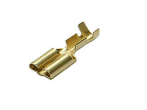 Solid brass made by Yazaki in Japan. 2 sq mm Female Brass Receptacle