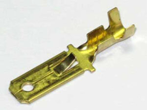 Brass Yazaki .250” 2 sq mm Male Tab Terminal
