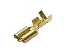 Tanged 250” Brass 3 sq mm Female Brass Receptacle