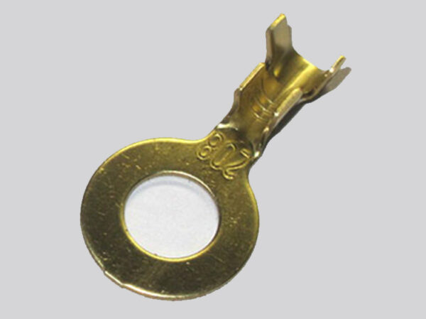 M8-3/12Awg Brass Ring Terminal
