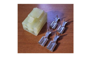 Supplied with 4 tin plated receptacles in two sizes. See below for extra terminals.  20A Relay Socket