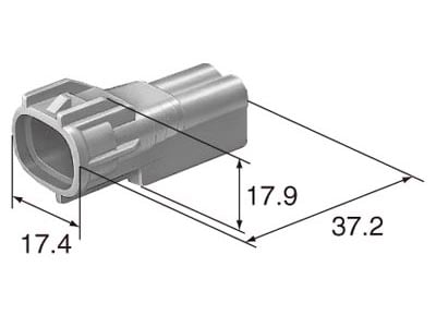 2 Pin TS 090 Sealed Connector - Image 2