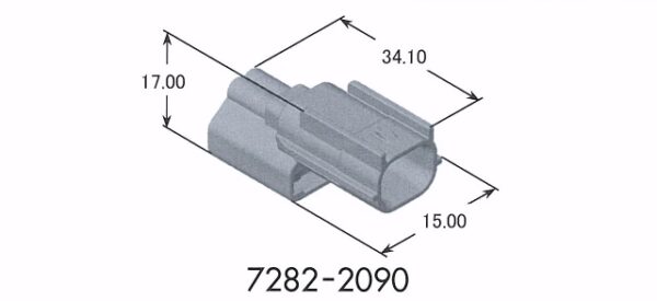 2 Pin HS 025 Sealed Connectors. - Image 2