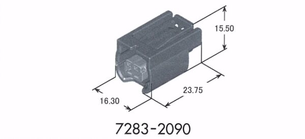 2 Pin HS 025 Sealed Connectors. - Image 3