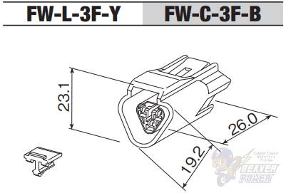 3 Pin RFW 090 Male Sealed Connector - Image 2