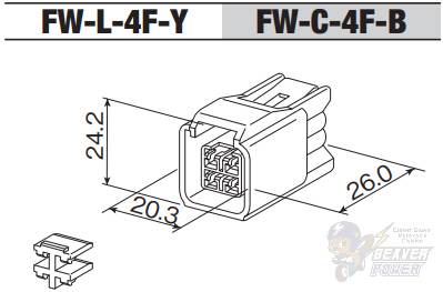 4 Pin 090 Female Sealed Connector - Image 2