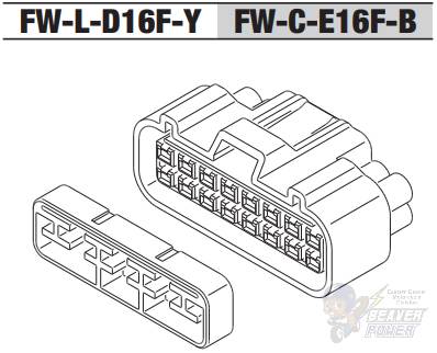 16 Pin RFW 090 Female Sealed Connector - 'SPA' - Image 2