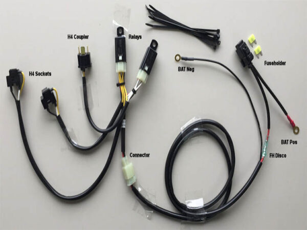 H4 Dual Headlight Relay Kit - [In Fairing]