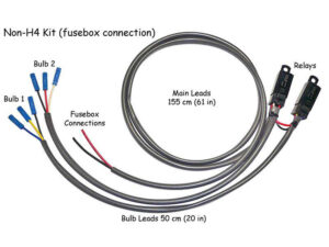 Non-H4 Universal Headlight Relay Kit