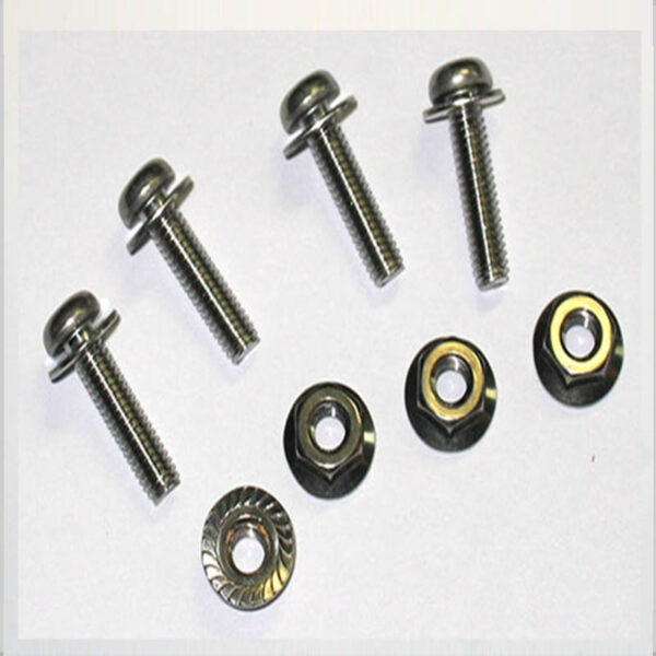 M4 Stainless Screws and Locking Nuts