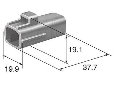 2 Pin TS 090 Sealed Connector - 'Special A' - Image 2