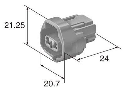 2 Pin TS 090 Sealed Connector - 'Special B' - Image 3