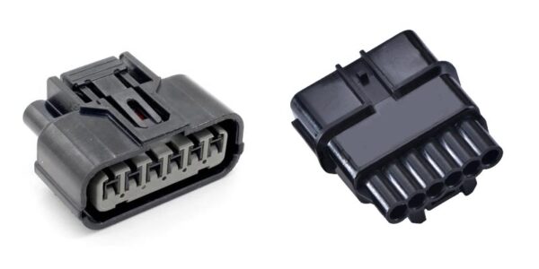 6 Pin HX 040 Sealed Connector - 'Bottom Rib'
