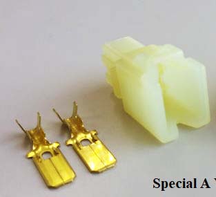 2 Pin Yazaki .250" CN(A) Tang-less 'Special A' - Image 3