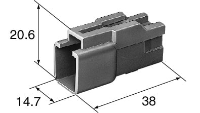 4 Pin Sumitomo TS .090" Connector - Image 3