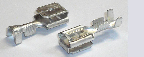 Spade Doubler Tin Plated Receptacle .250"- '18-14 AWG'