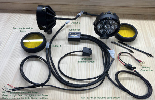 EB-110D - Motorcycle Riding Lights