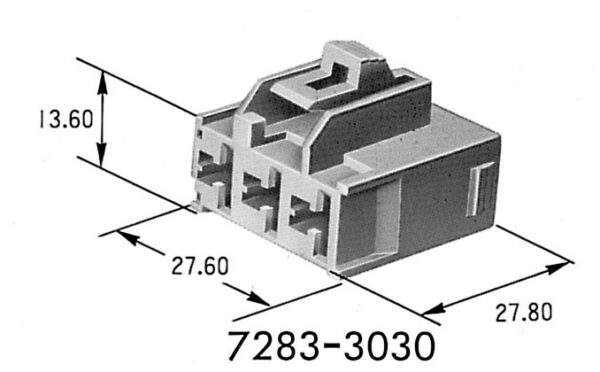 3 Pin Sumitomo 8.0 ( .312" ) Connector  [Female] - Image 2