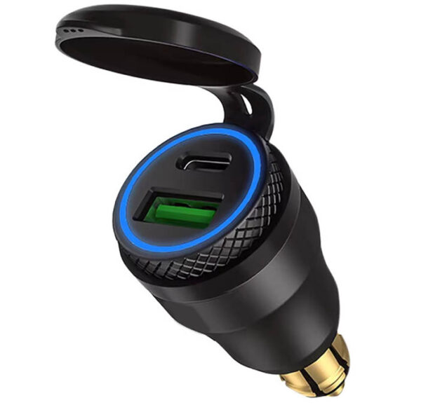 Dual USB Type A & Type C - DIN - Image 2