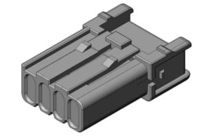 4 Pin JAE MX44 Female Sealed Connector
